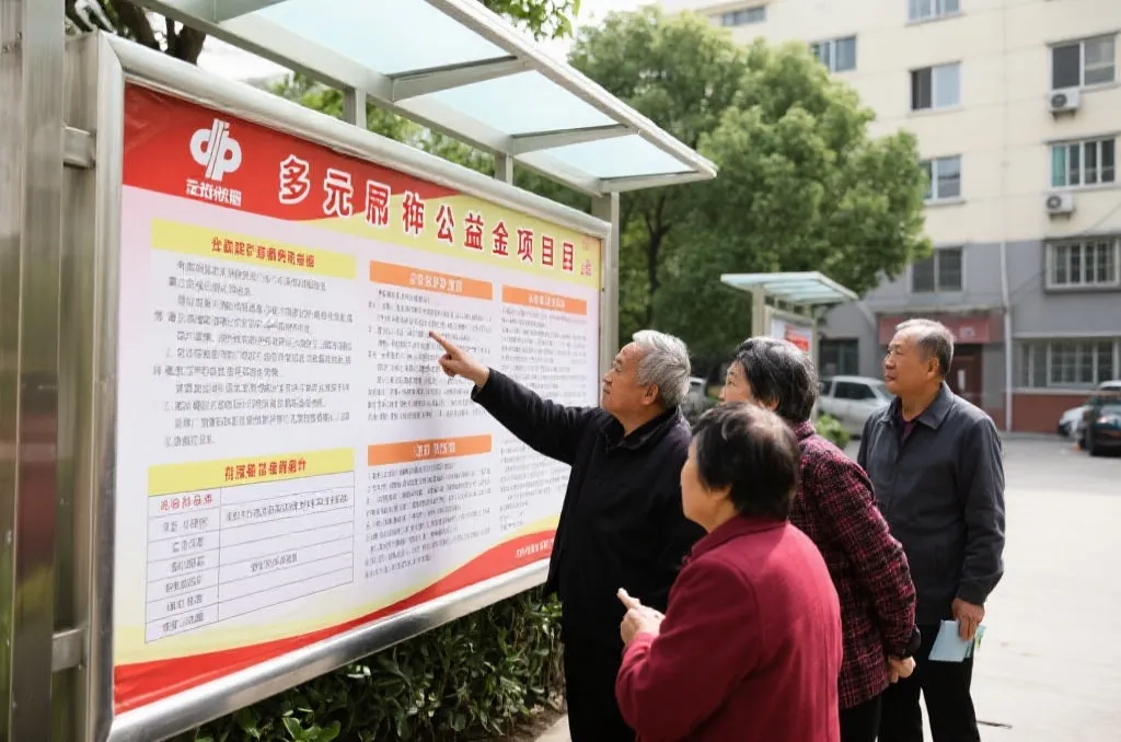 社区居民查阅彩票公益金项目公示信息